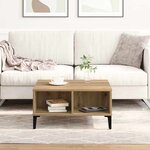 vidaXL Table basse chêne artisanal 60 x 60 x 30 cm Bois d'ingénierie