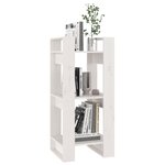 vidaXL Bibliothèque/Séparateur de pièce Blanc 41x35x91 cm Pin solide
