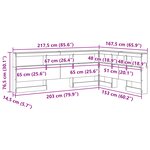 vidaXL Tête de lit de rangement Chêne fumé 150 cm Bois d'ingénierie