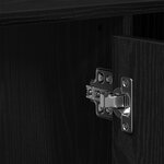 vidaXL Armoire sous lavabo Chêne noir 91x35x60 cm Bois d'ingénierie
