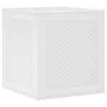 vidaXL Boîte de Rangement de Jardin Blanc 55 x 53 x 57 cm
