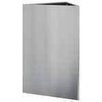 vidaXL Jardinières 2 Pièces triangulaire 50x43x75 cm acier galvanisé