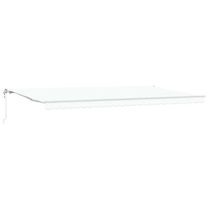 vidaXL Auvent Rétractable 600 × 350 cm Blanc
