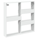 vidaXL Armoire murale blanc 80x15x80 cm bois d'ingénierie