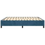 vidaXL Cadre de lit Bleu foncé 160x200 cm Velours