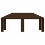 vidaXL Abri de jardin 6 x 3 m Marron Polyester et Acier 190