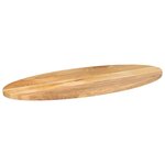 vidaXL Dessus de table 140x50x2 5 cm ovale bois massif de manguier