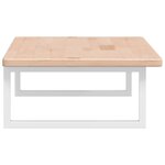 vidaXL Étagère de vasque murale acier et bois de chêne massif