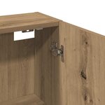 vidaXL Armoire de salle de bain murale chêne artisanal 32x20x67 cm