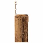 vidaXL Coiffeuse Bois Ancien 100 x 40 x 120 cm Bois d'ingénierie