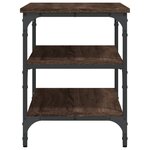 vidaXL Banc à chaussures chêne marron 70x38 5x49 cm bois d'ingénierie