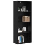 vidaXL Bibliothèque autoportante Chêne noir 60 x 30 x 151 5 cm