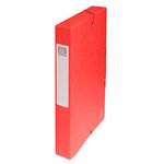 Boite De Classement Exabox Dos 40mm Carte Lustrée - A4 - Rouge - X 8 - Exacompta