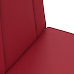 vidaXL Fauteuil de sol ajustable Bordeaux Simili cuir