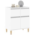 vidaXL Buffet Blanc 60x35x70 cm Bois d'ingénierie