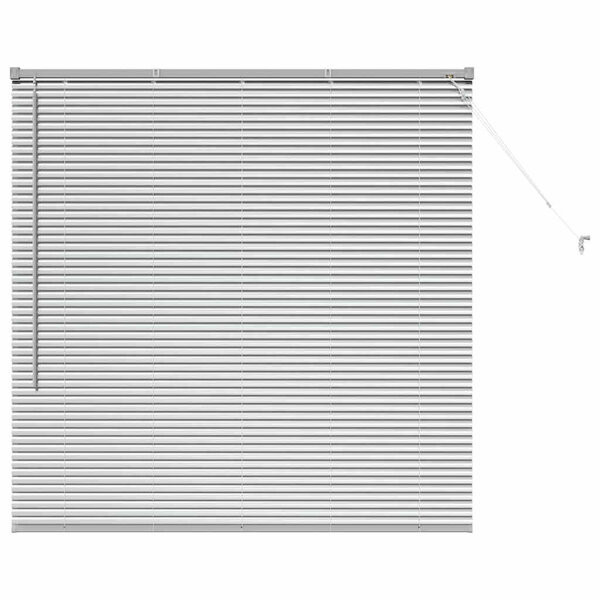 vidaXL Store de Fenêtre avec des rideaux Argenté 80 x 130 cm Aluminium