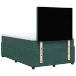vidaXL Sommier à lattes de lit avec matelas vert foncé 120x190 cm