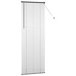 vidaXL Store de Fenêtre avec des rideaux Autre Noir 80 x 130 cm Aluminium