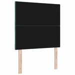 vidaXL Tête de lit Montage mural Géométrique Vert foncé 90 cm Velours