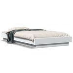 vidaXL Cadre de lit sans matelas blanc 90x190 cm