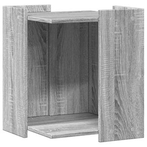 vidaXL Meuble de bac à litière pour chat sonoma gris bois d'ingénierie