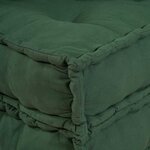 vidaXL Canapé modulaire vert 70x70x36 tissu