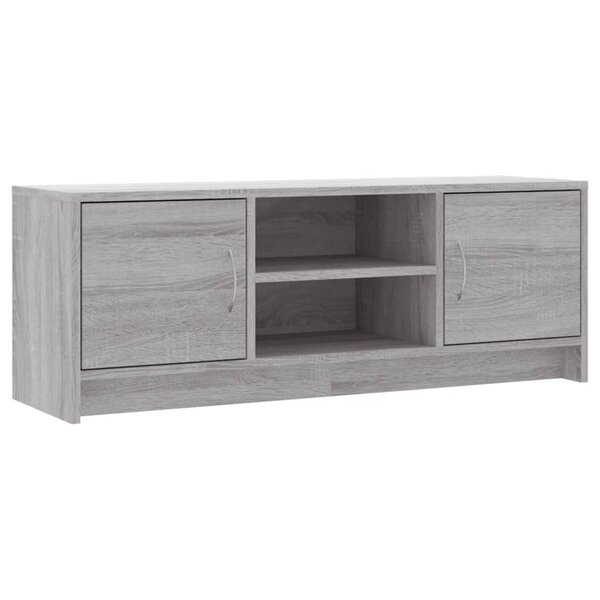 vidaXL Meuble TV sonoma gris 102x30x37 5 cm bois d'ingénierie