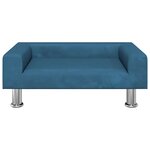 vidaXL Canapé pour enfants bleu 70x45x26 5 cm velours