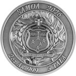 Monnaie JOURNEYING STEED 2 Oz Argent 5$ Samoa 2026