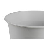 Corbeille papier q-connect plastique resistant 13l       275x285mm coloris gris opaque