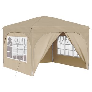 vidaXL Tente de fête pop-up 290 x 290 x 245 cm Crème