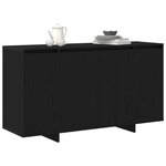 vidaXL Buffet Chêne noir 120 x 41 x 75 cm Bois d'ingénierie