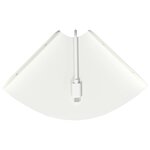 vidaXL Étagère flottante avec étagère 2 Pièces Blanc 15 x 15 x 2 cm