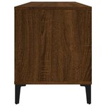vidaXL Armoire à disques chêne marron 100x38x48 cm bois d'ingénierie