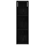 vidaXL Armoire murale de salle de bain Chêne Noir 20 x 14 x 70 cm