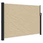 vidaXL Auvent latéral rétractable beige 140x500 cm