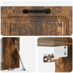 vidaXL Meuble TV mural Chêne fumé 78 5 x 41 x 30 cm Bois d'ingénierie