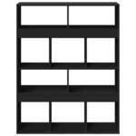 vidaXL Bibliothèque noir 100x33x125 5 cm bois d'ingénierie
