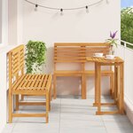 vidaXL Ensemble bistro de jardin 5 Pièces Marron Bois d'acacia massif
