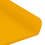 vidaXL Étagère flottante 2 Pièces Jaune moutarde 80 x 9 x 2 5 cm Acier