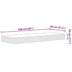 vidaXL Matelas à ressorts Bonnell pour enfants moyen 80x160 cm