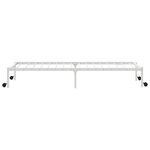 vidaXL Cadre de lit sans matelas pliable blanc 100x200 cm acier