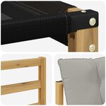 vidaXL Ensemble de canapés d'extérieur 7 pc Blanc et gris clair