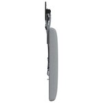 vidaXL Tête de lit suspendue Avec lumière LED Gris clair Tissu