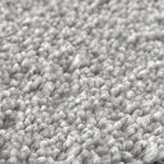 Tapis shaggy vidaXL avec dos en latex gris ø90 cm