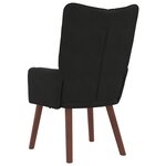 Fauteuil Relaxant en Velours Noir
