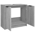 vidaXL Armoire de bain Sonoma gris 64 5x33 5x59 cm Bois d'ingénierie