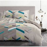 Parure de couette 220 x 240 cm : Housse de couette + 2 taies d'oreiller