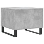 vidaXL Tables basses 2 Pièces gris béton 50x50x40 cm bois d'ingénierie