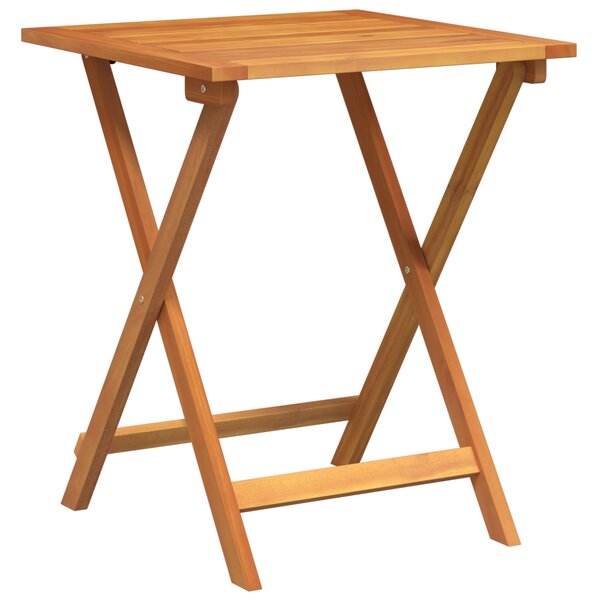 vidaXL Table de jardin pliante Carrée 60x60x72 cm Bois massif Acacia